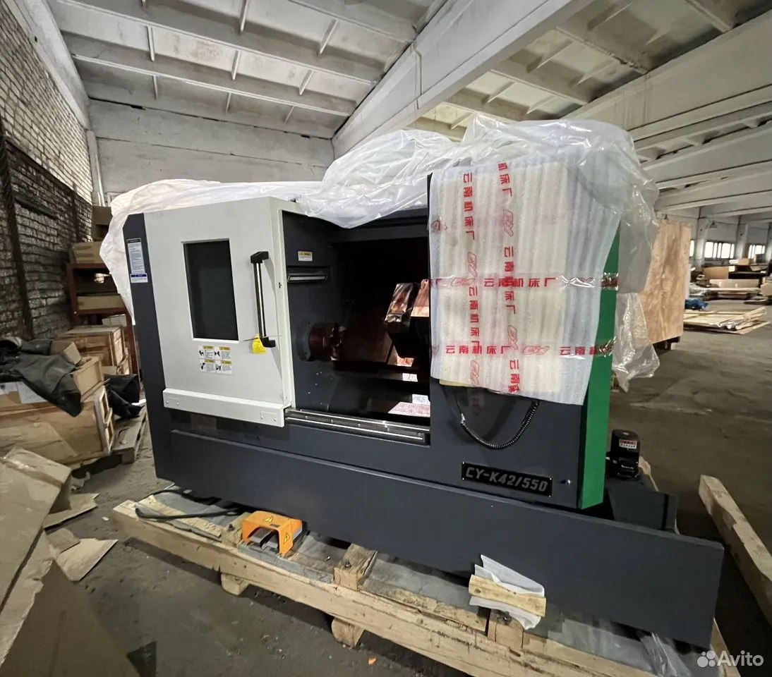 Токарный станок CY-K42x550 с наклонной станиной с ЧПУ Fanuc